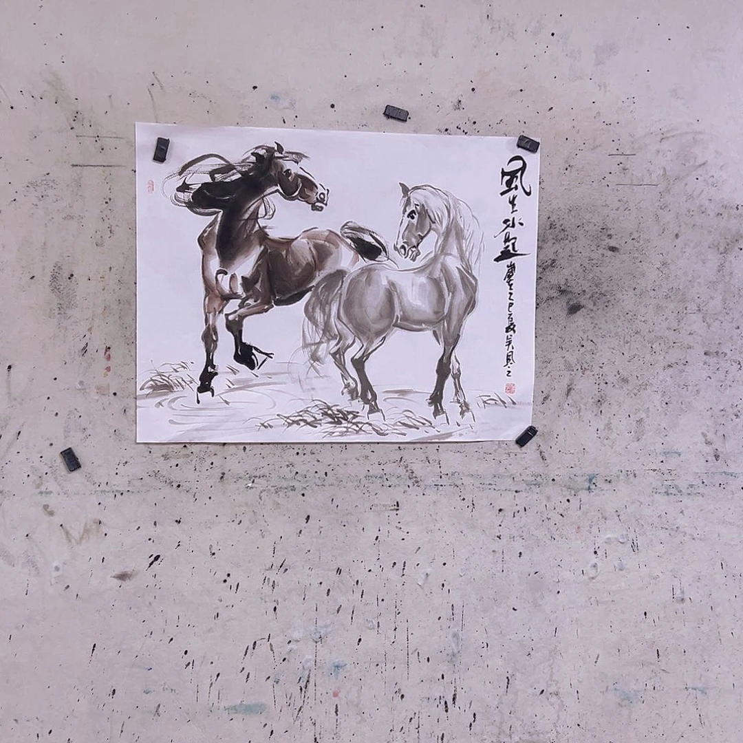 国画1**4三尺100x50c m c m