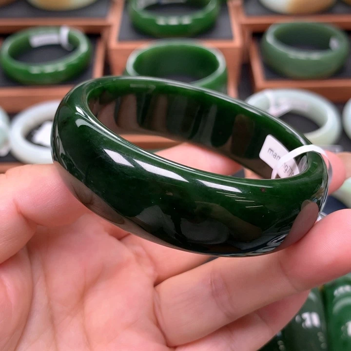 未镶嵌手镯和田玉（碧玉）596061圈口