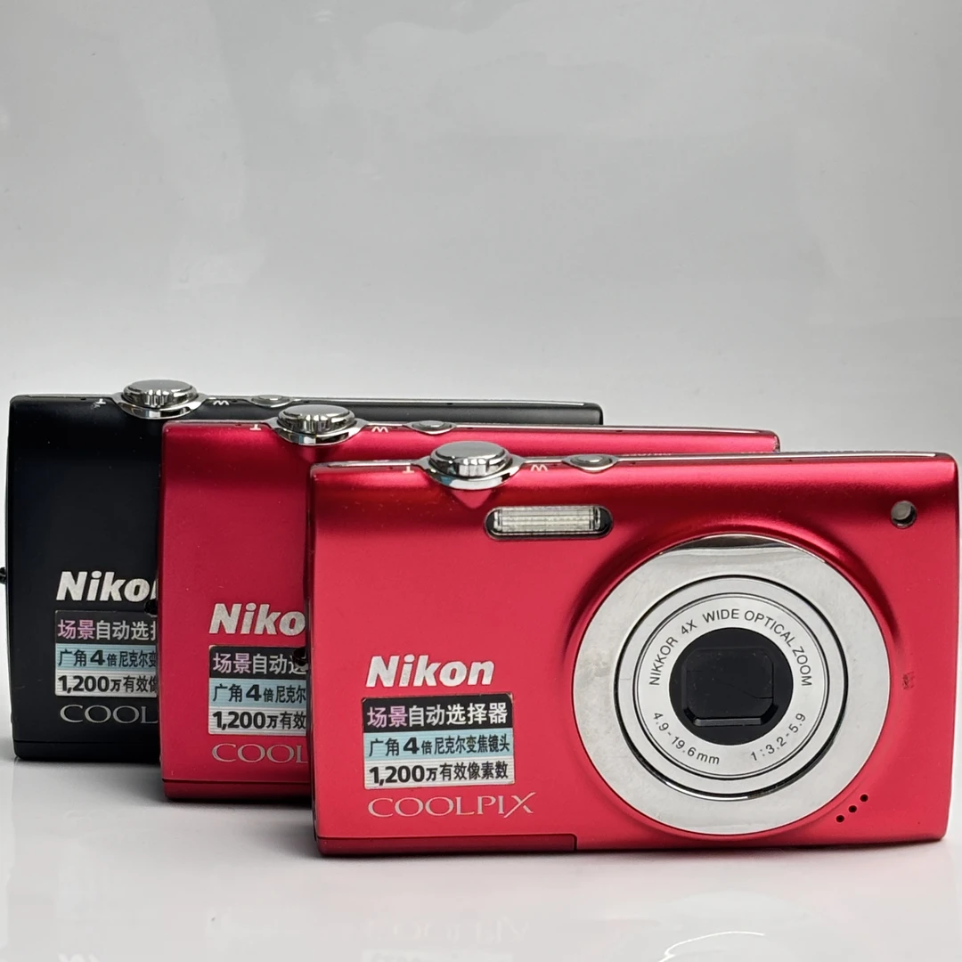 95新 Nikon/尼康 s2500爆款冷白皮1200万像素4倍变焦复古ccd