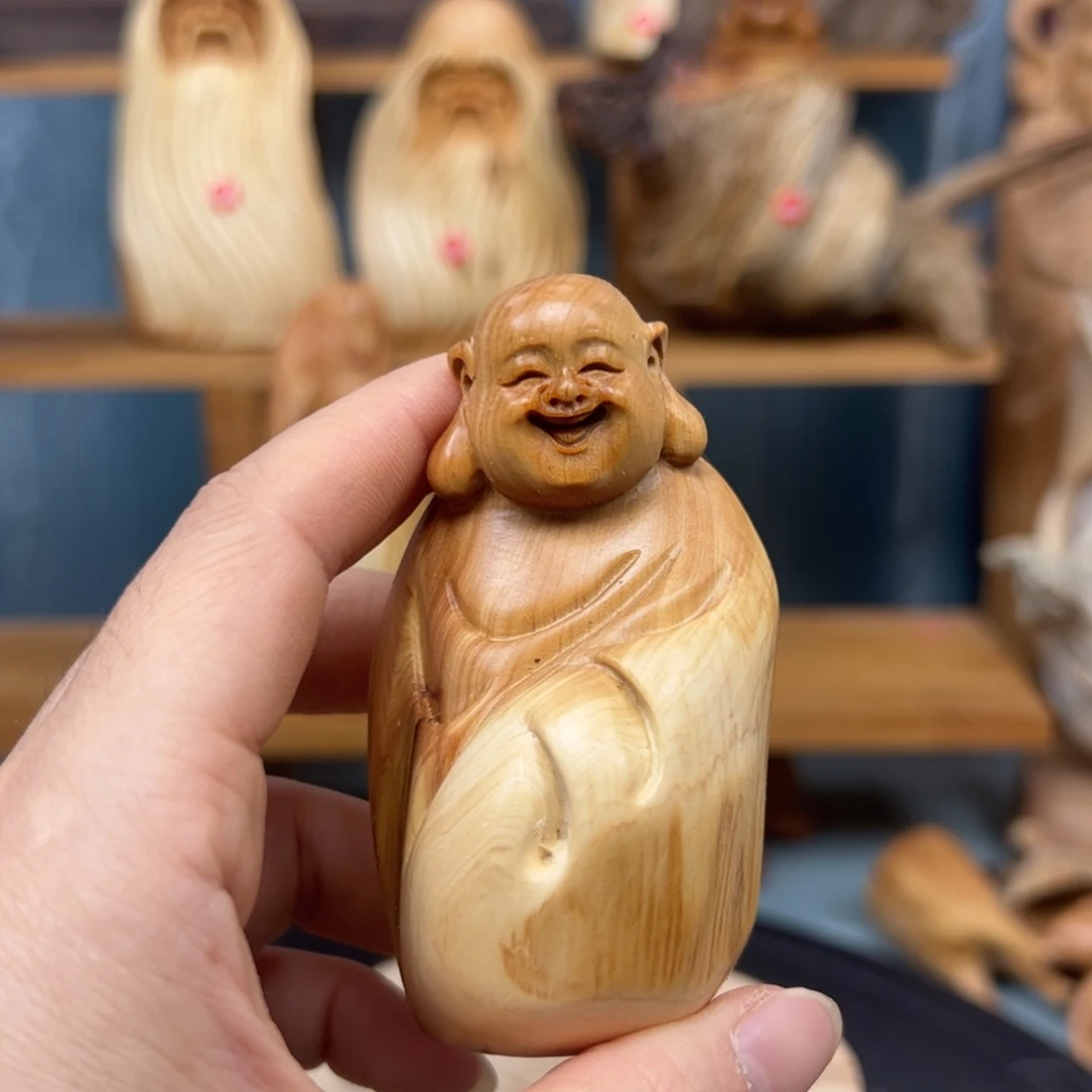 木崖柏木摆件手把件，