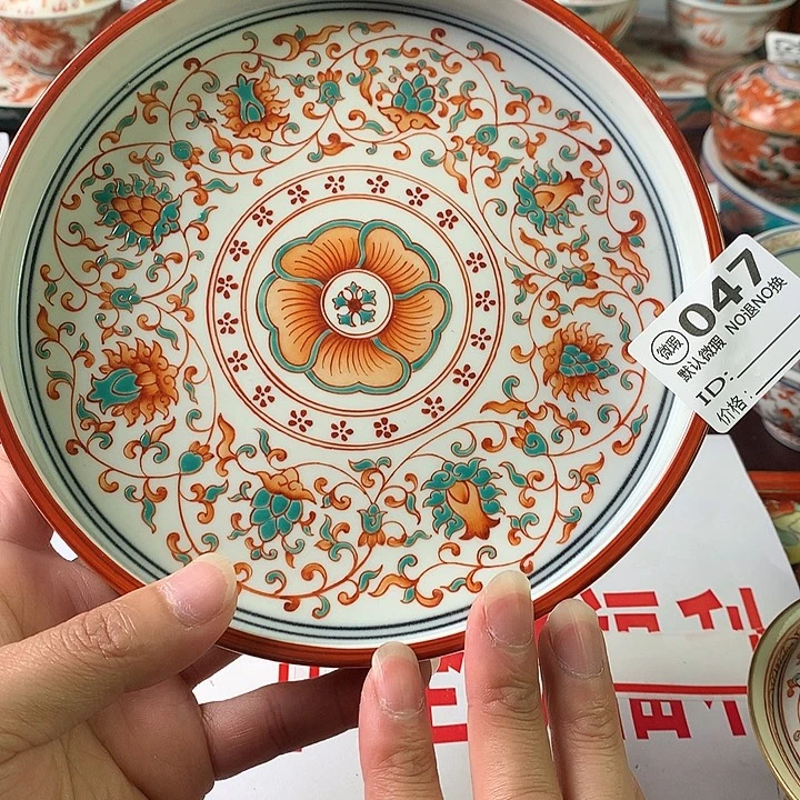 景德镇陶瓷手绘微瑕047