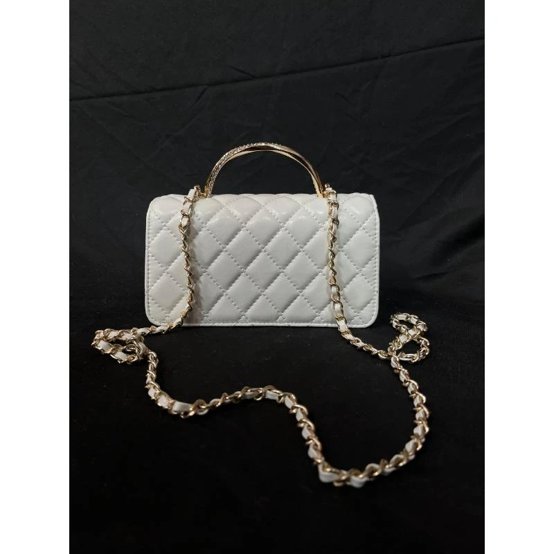 SMVP 高定奢品 时尚潮流打造真皮女士包潮流 0445 白色 旋钻 手提