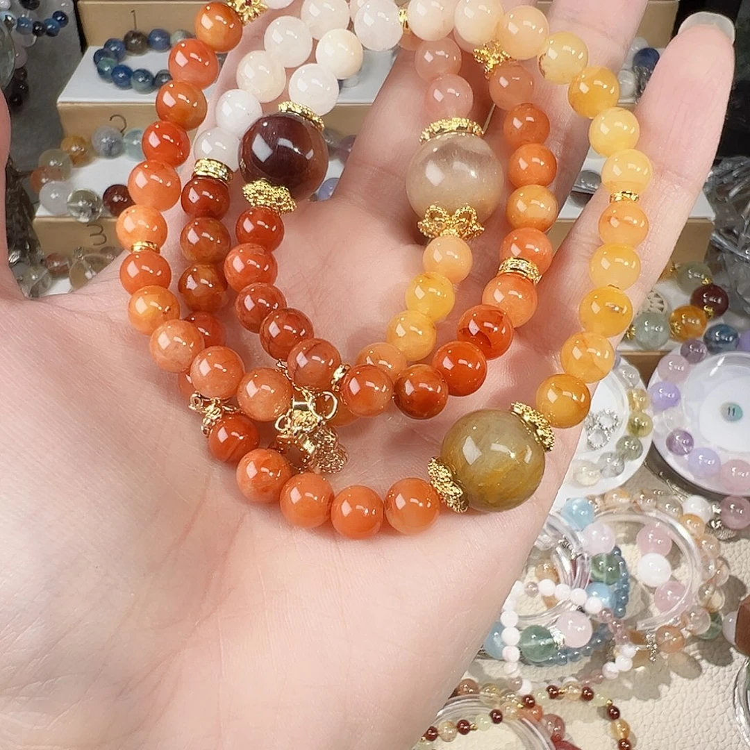 非金属渐变兔毛三圈