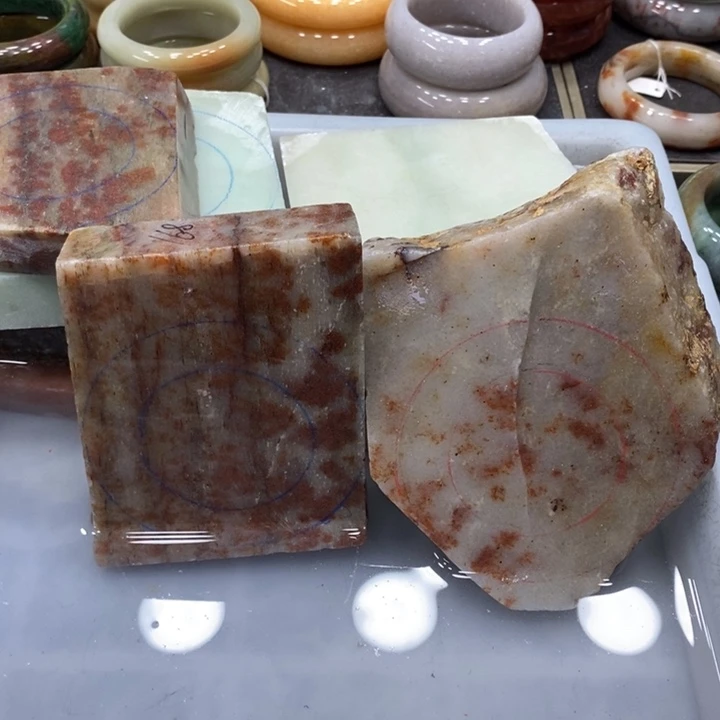 未镶嵌手镯石英质玉踏雪有色线色点色根皮扣私人定制无裂不退换
