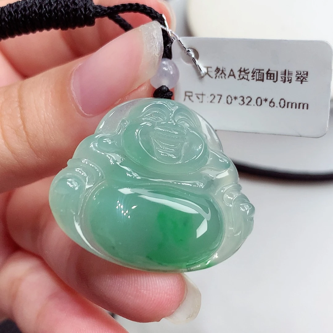 翡翠未镶嵌颈饰翡翠123，27/32/6