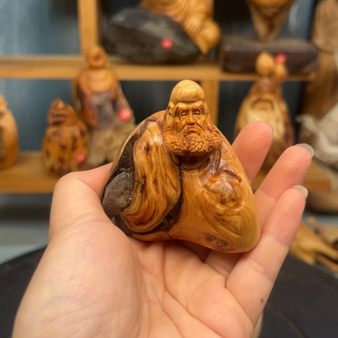 木霖*崖柏木摆件手把件，