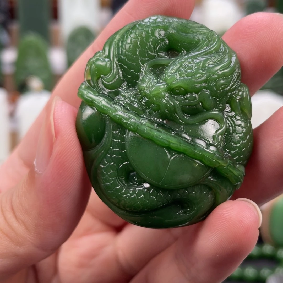 和田玉未镶嵌挂件