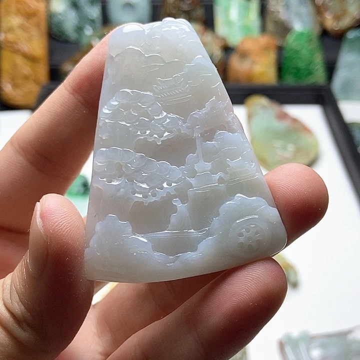 翡翠未镶嵌颈饰翡翠a货