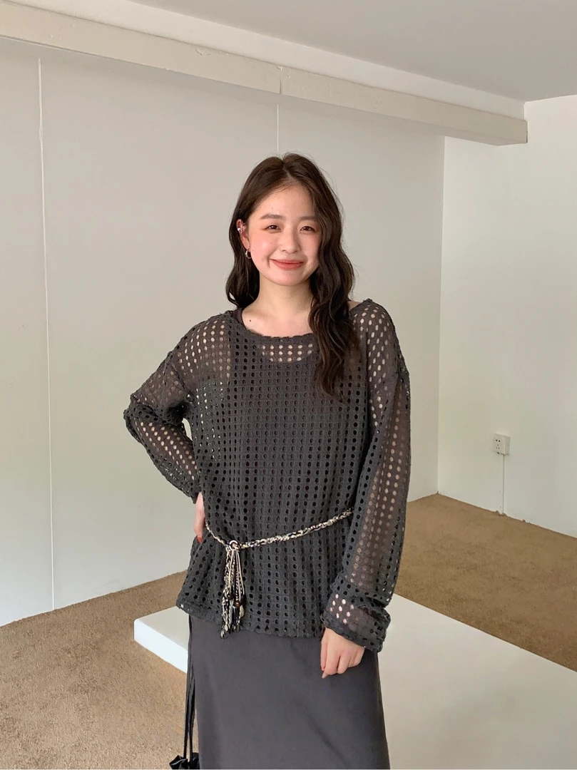 XIWEN推荐秋季【慵懒主义】针织罩衫搭配吊带裙时尚套装