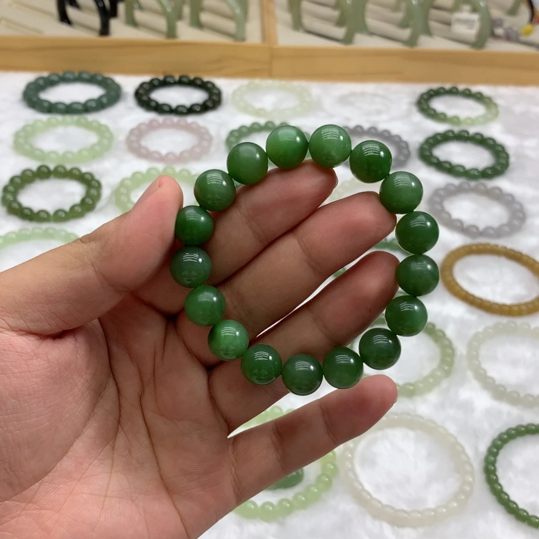 未镶嵌手串和田玉（碧玉12）