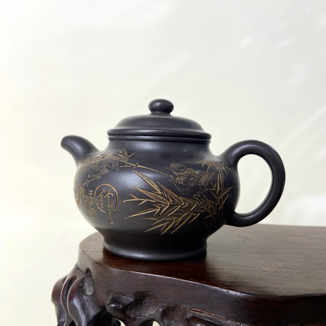 宜兴手工紫砂陶 （范菊英）茶壶GS4200-1