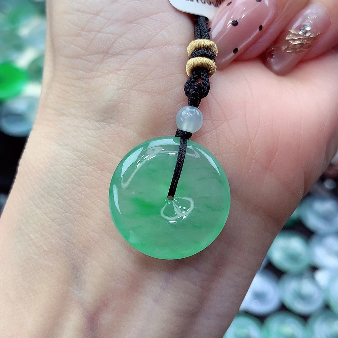 翡翠未镶嵌颈饰编号47尺寸20.5/4.5