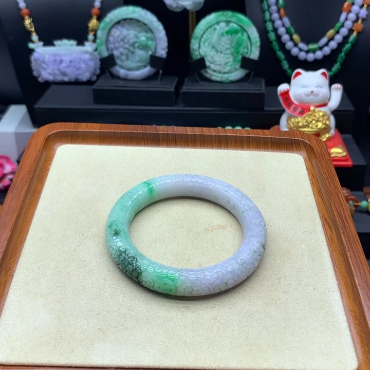 未镶嵌手镯翡翠翡翠手镯58圆条