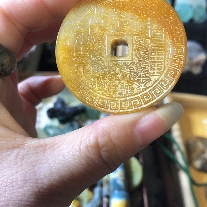 岫玉未镶嵌岫玉挂件