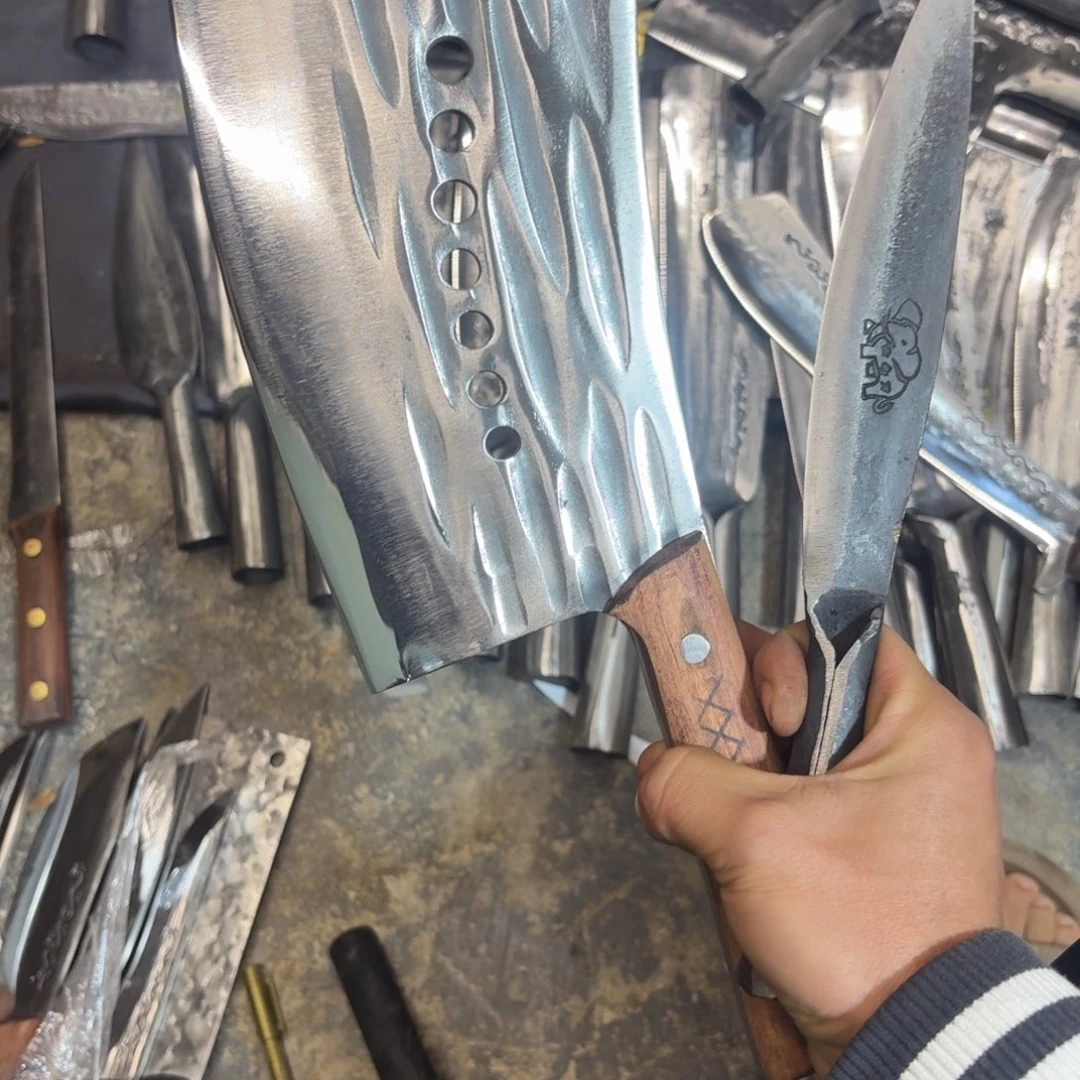 高碳锰钢云南阿老表手工锻打刀