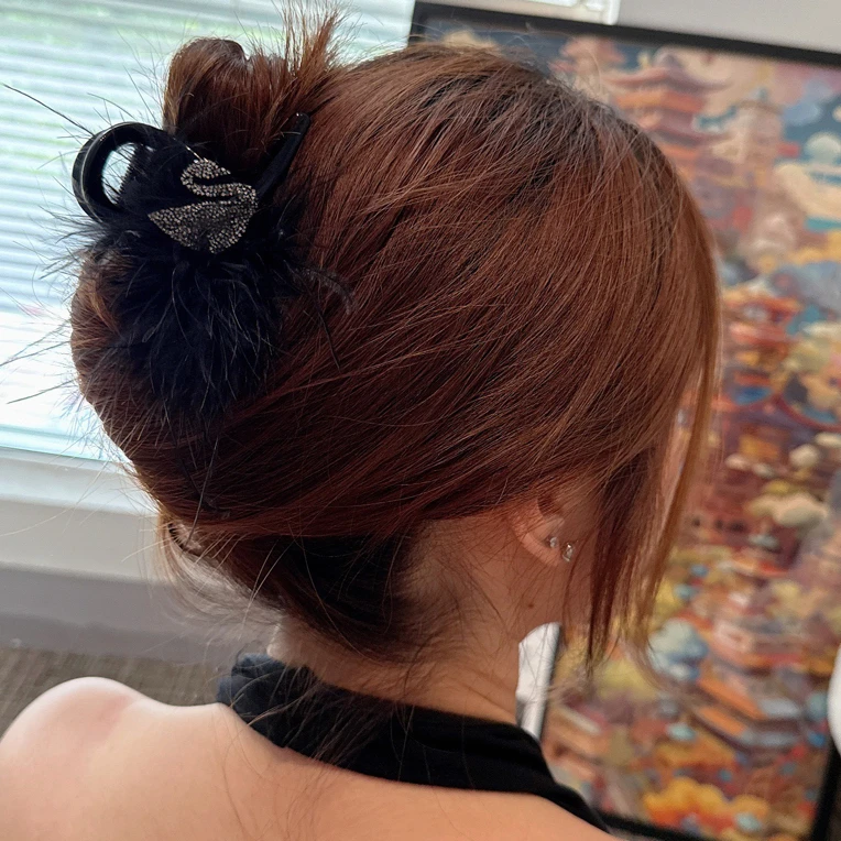 女法式抓夹发夹发量稀少专用发饰夹子饰品时尚鲨鱼夹