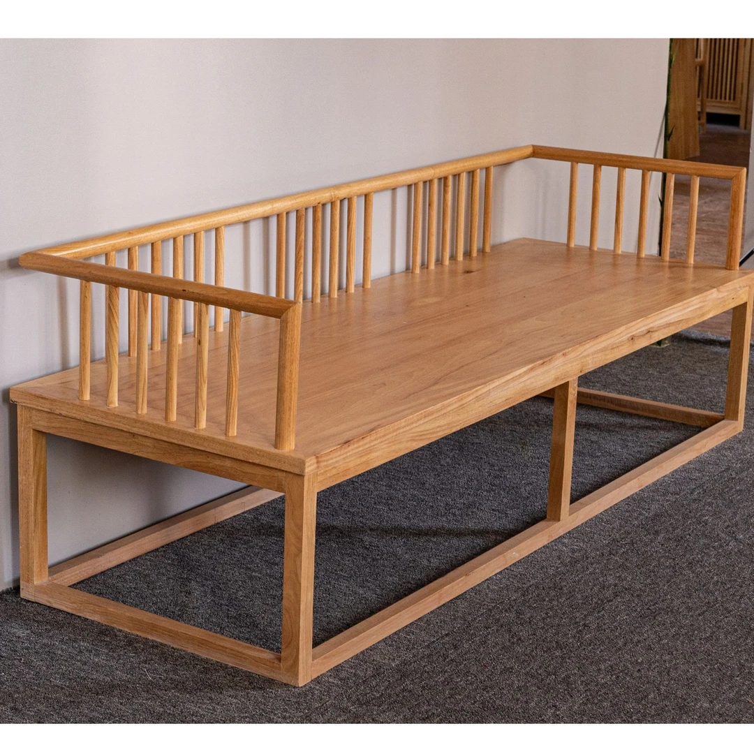 橡木新中式罗汉床