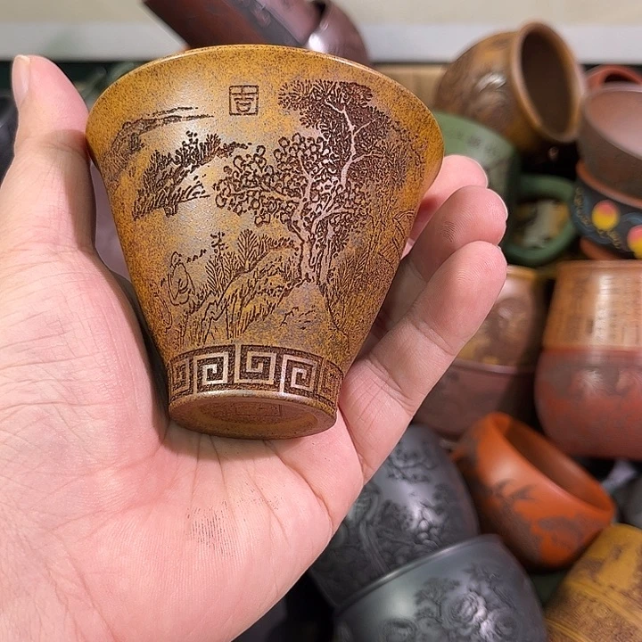 茶杯紫砂全手工紫砂主人杯
