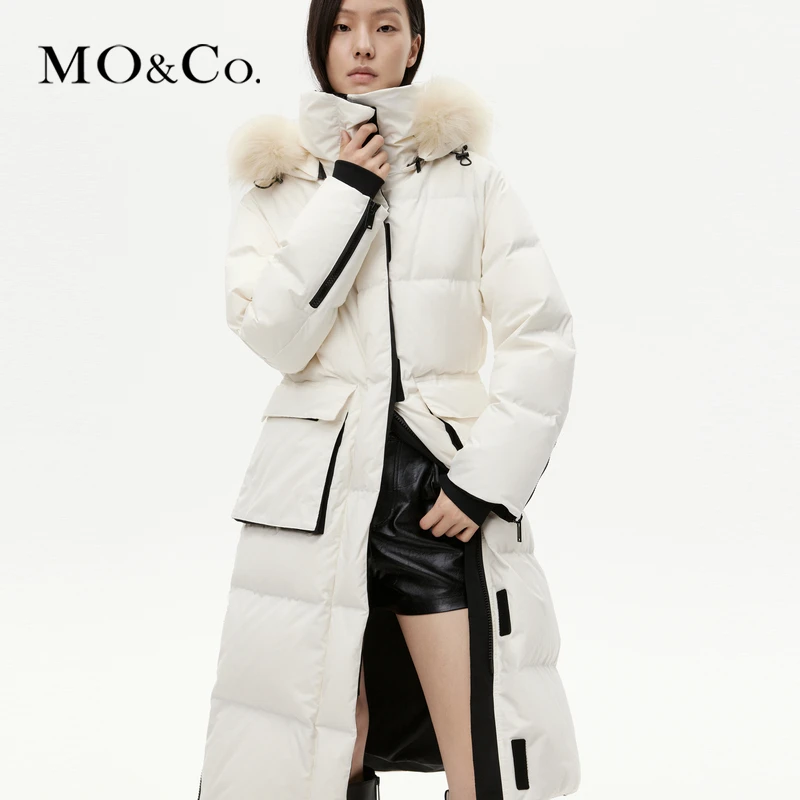 【诗语专属】【防水防污】MOCO冬长款连帽羽绒服MBC4EIN013
