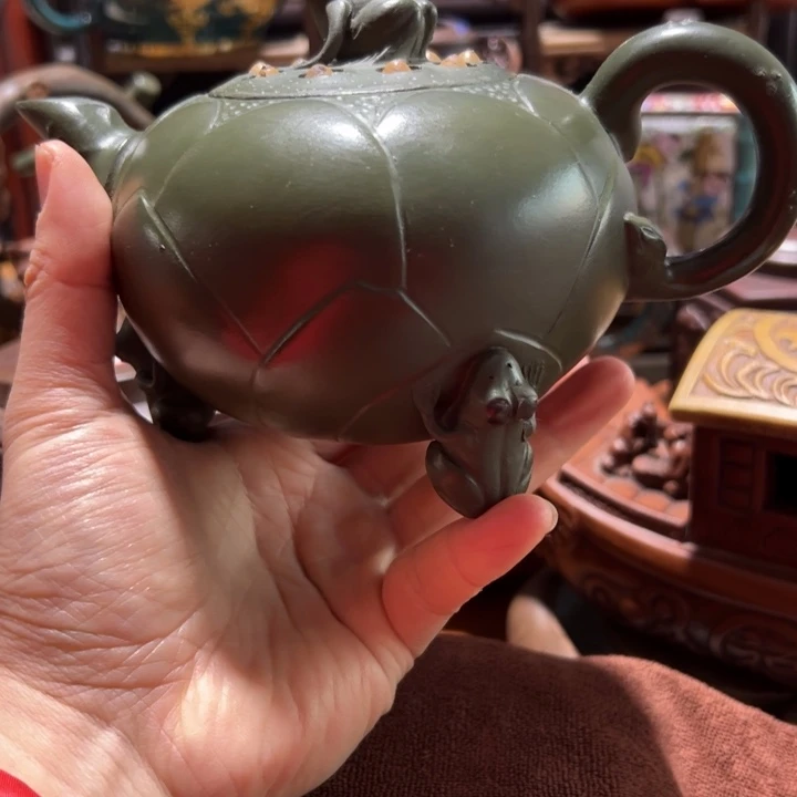 紫砂茶壶紫砂壶收藏起来了！