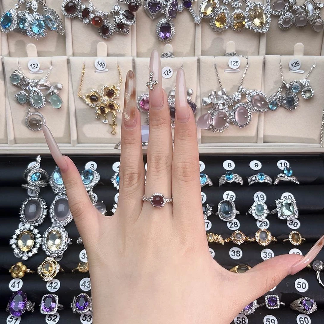 银S925镶嵌戒指黄晶