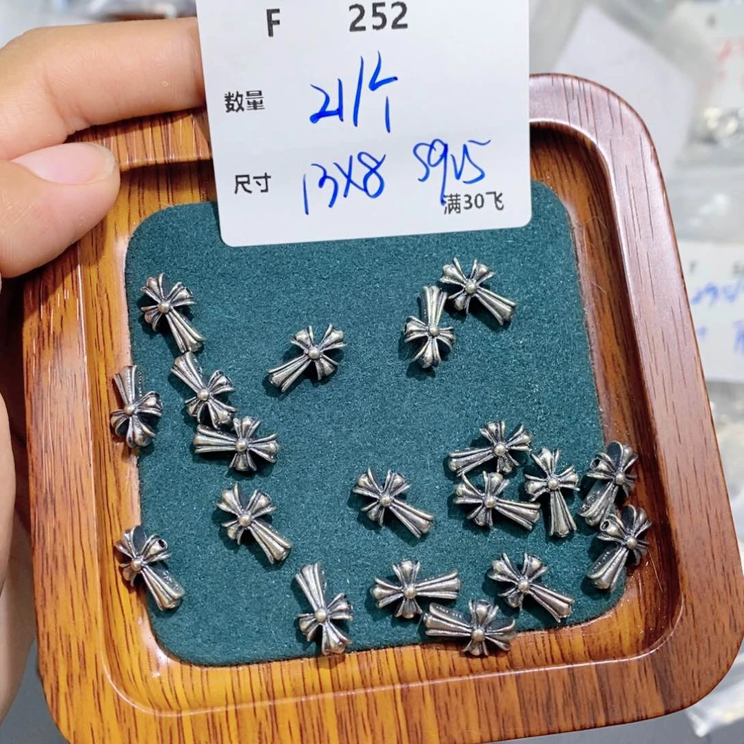 水晶珠宝半成品银S925镶嵌F252
