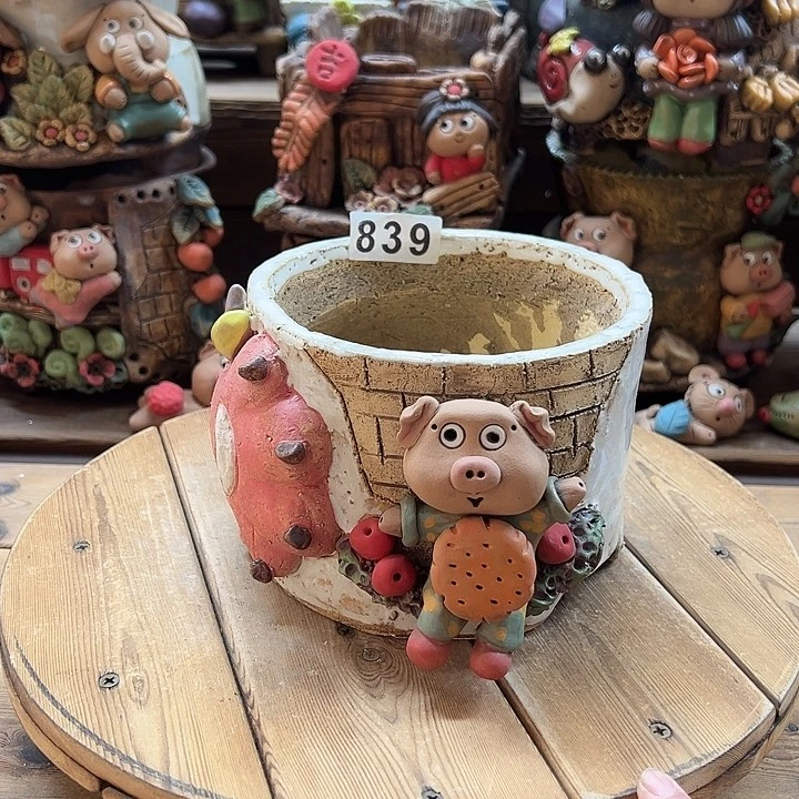 嘻哈多肉花盆百搭