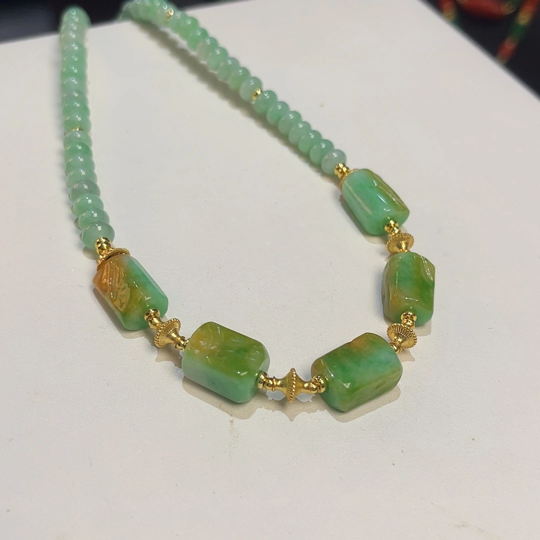 翡翠未镶嵌项链精品