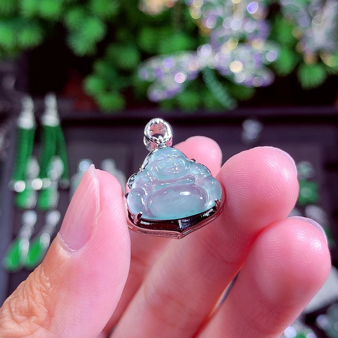 颈饰未镶嵌翡翠天然