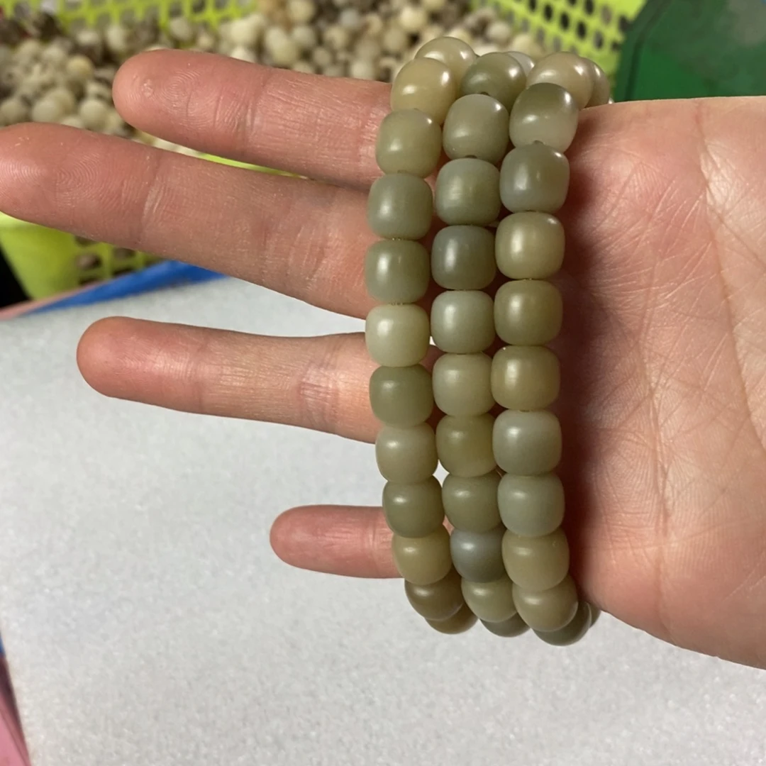 菩提根/象牙果吊坠9 10绿色单圈