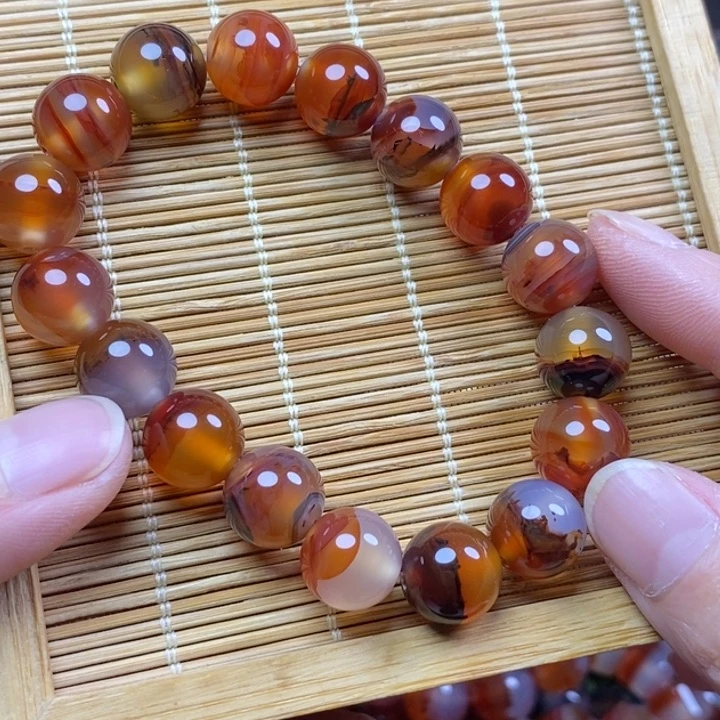 玛瑙/玉髓手链未镶嵌邀*