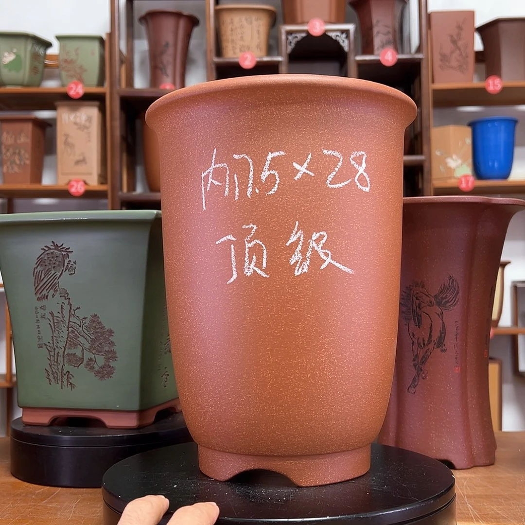 紫砂花盆周之夏精品紫砂花盆