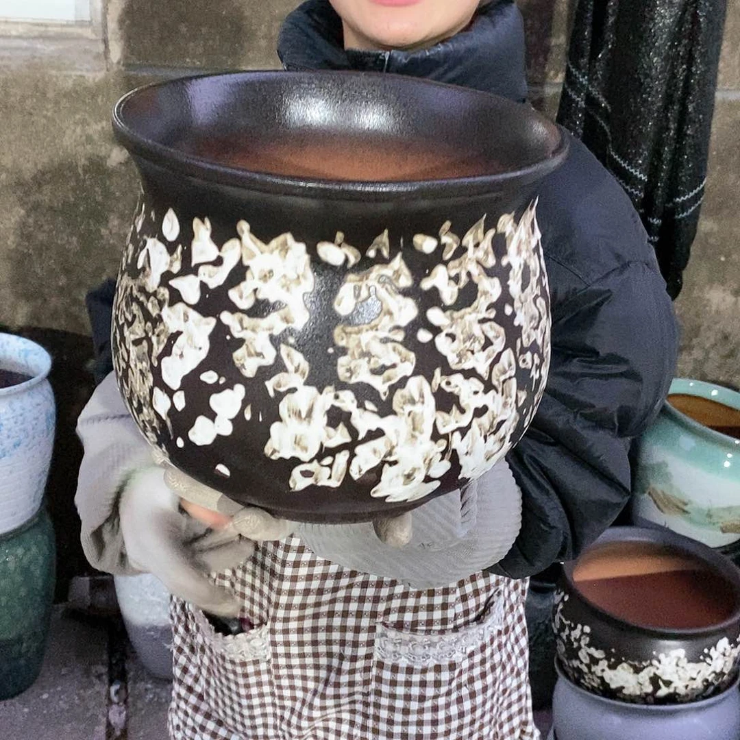 紫砂花盆正品口25高22