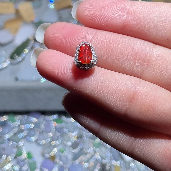 翡翠银S925镶嵌颈饰翡翠