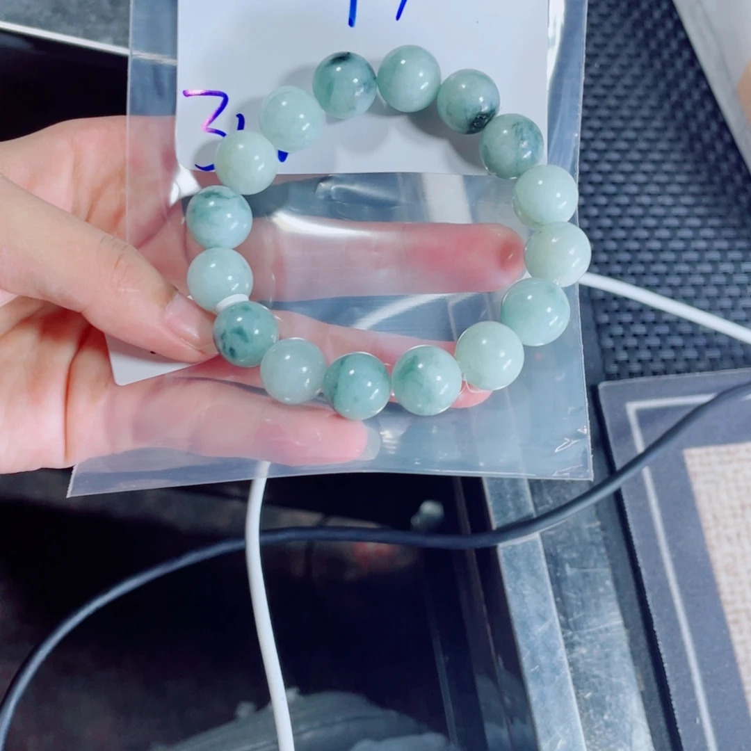 定制翡翠未镶嵌贺*生珠串
