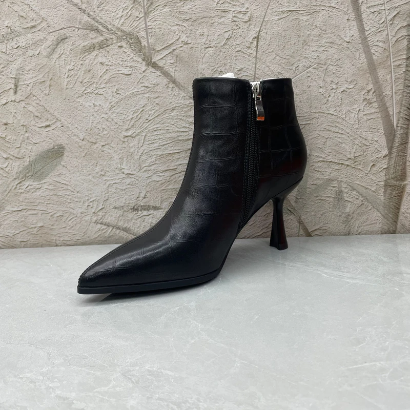 短靴女靴子 牛皮11839(孤品) f区37码