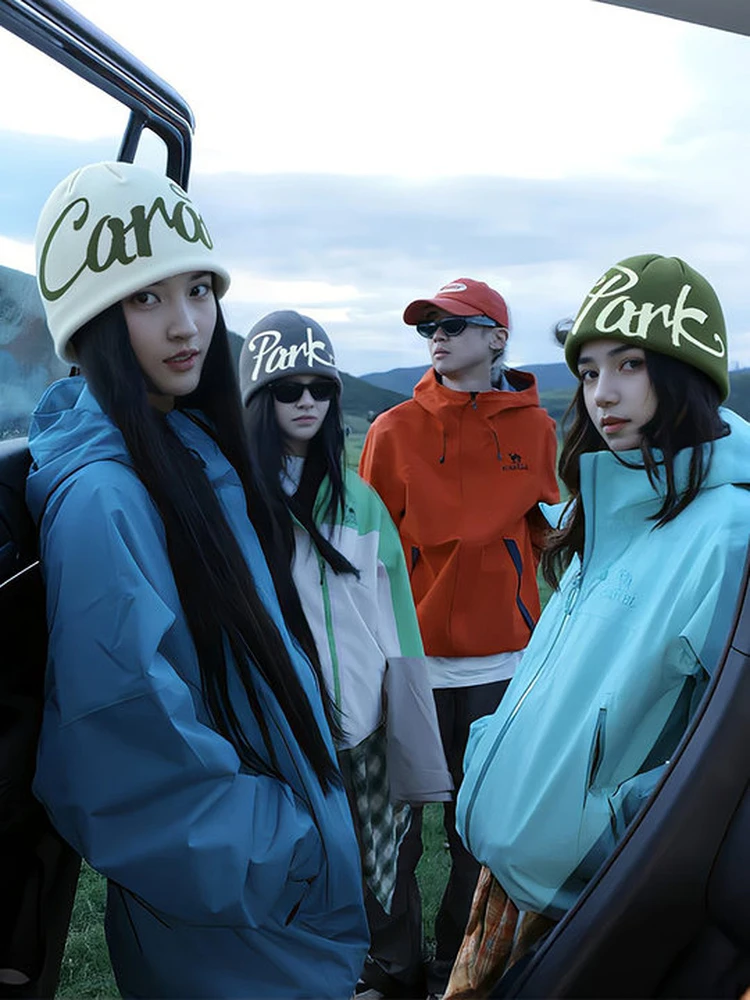 山系堆堆帽2025新款包头针织帽川西旅游感慵懒风户外登山徒步冷帽