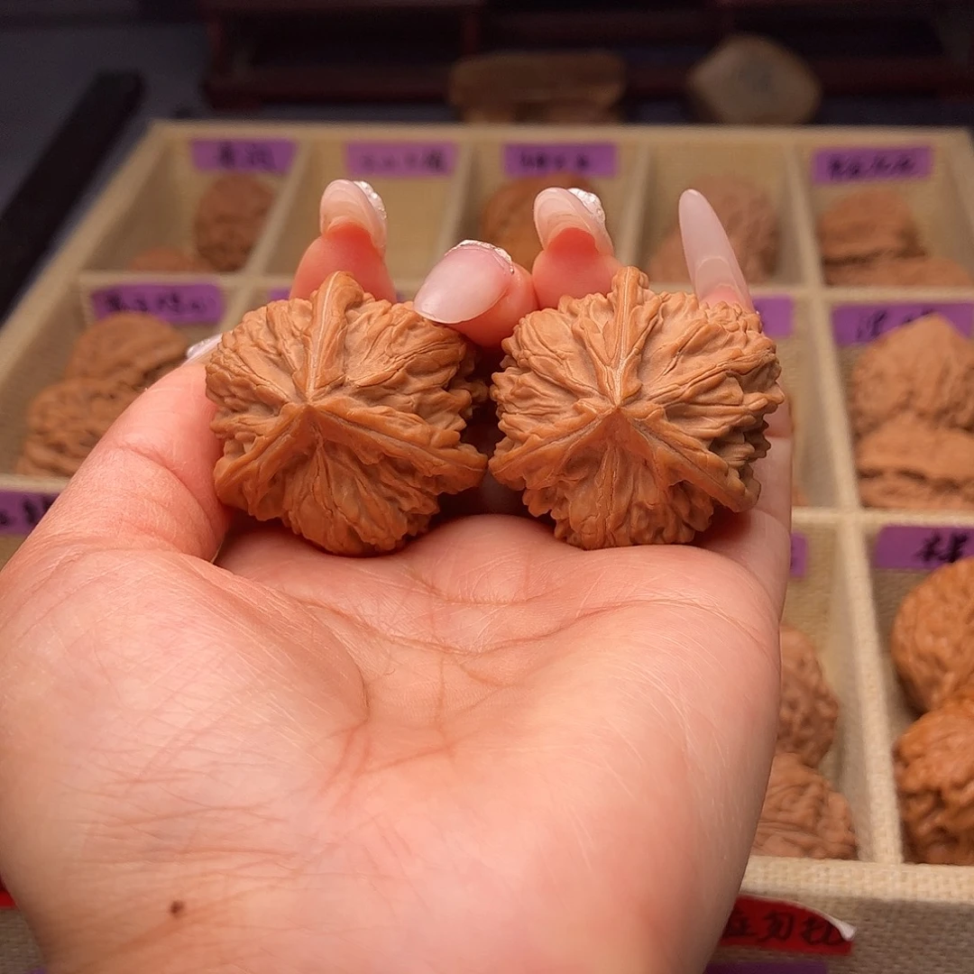 文玩核桃把件文山三棱