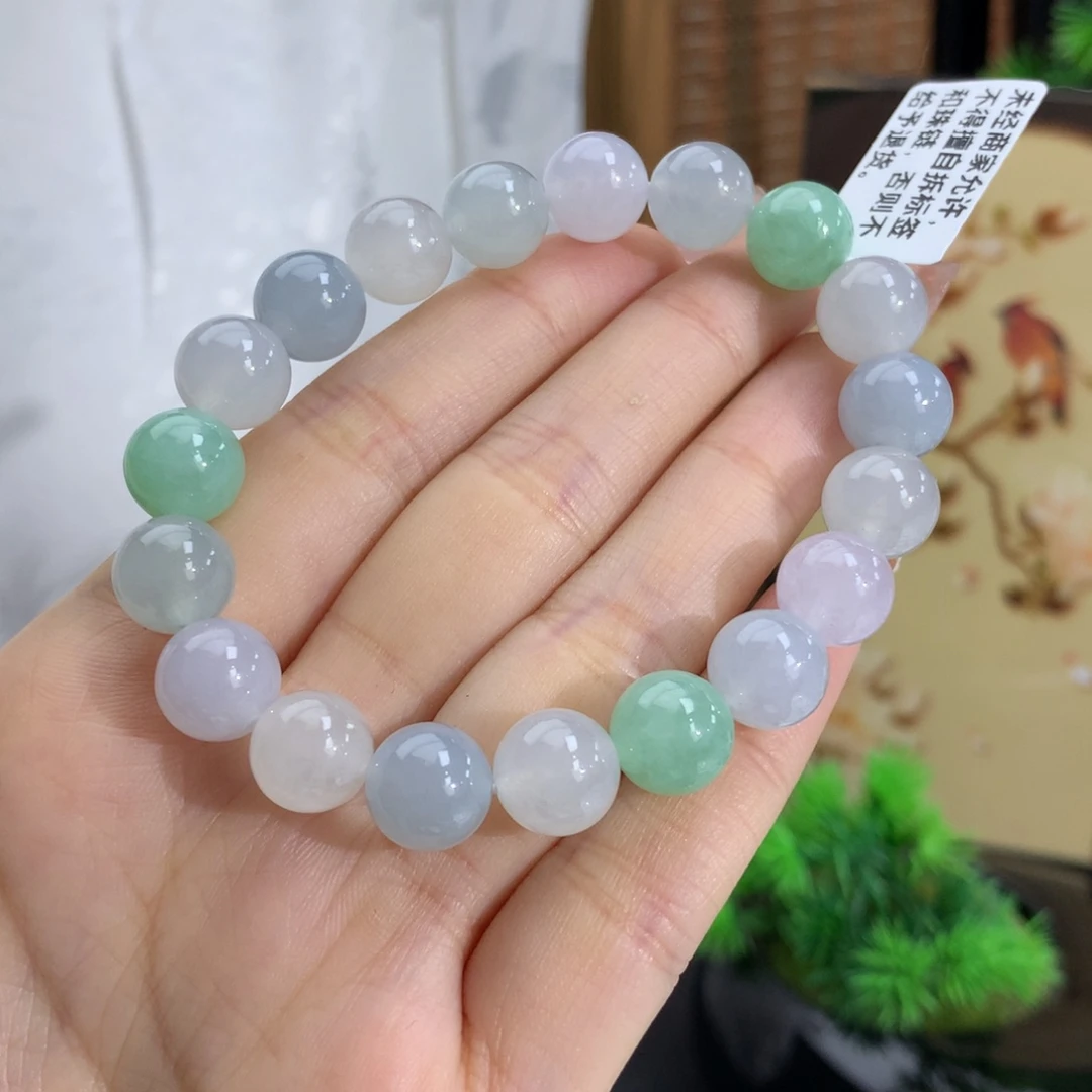未镶嵌手链翡翠卡10冰润胶马卡龙