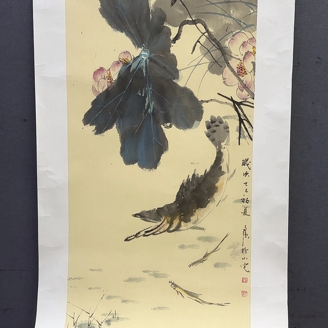 游***怀国画三尺花鸟作品艺