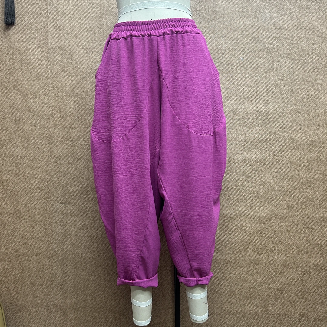 9105-12新之峰夏季新款休闲时尚宽松舒适潮流百搭气质哈伦裤