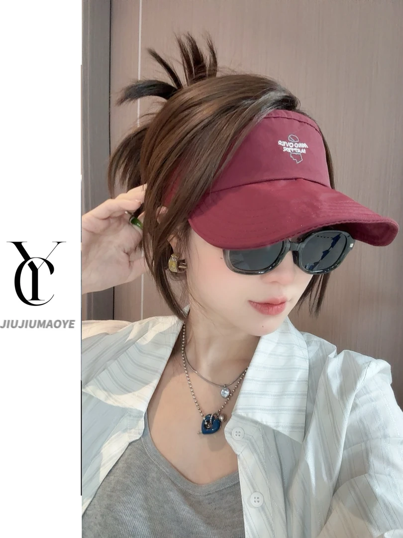 棒球帽防晒遮阳空顶帽宽檐运动帽百搭时尚帽子休闲户外夏季