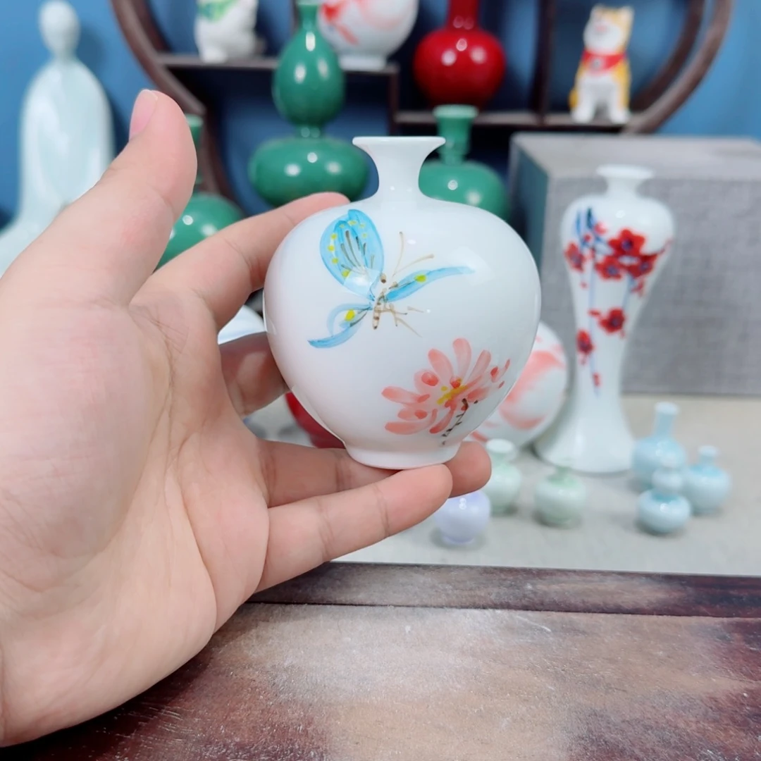 陶瓷手工小花器摆件