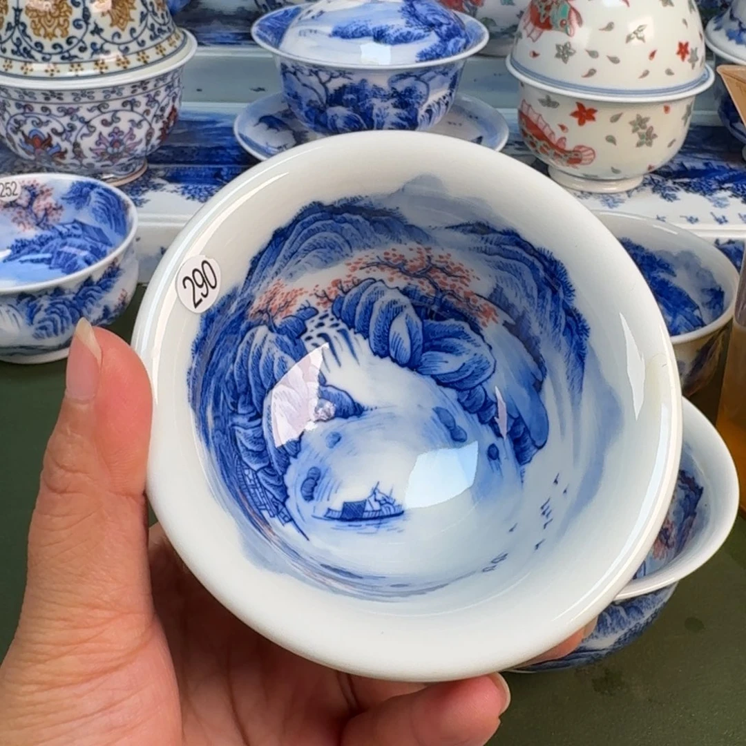 景德镇纯手绘茶具圆圆290