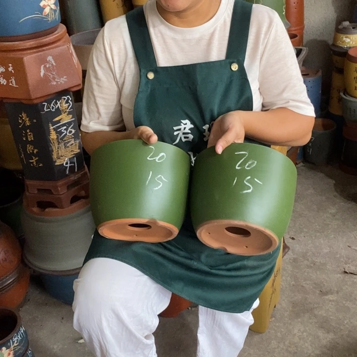 紫砂花盆紫砂，紫砂