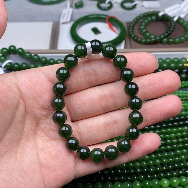未镶嵌手串和田玉（碧玉）卡10