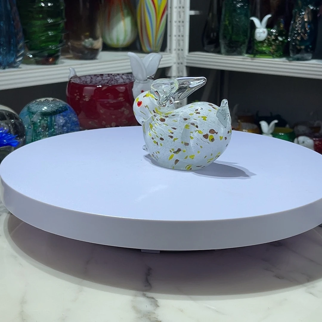 琉璃淄博琉璃，手工兔子