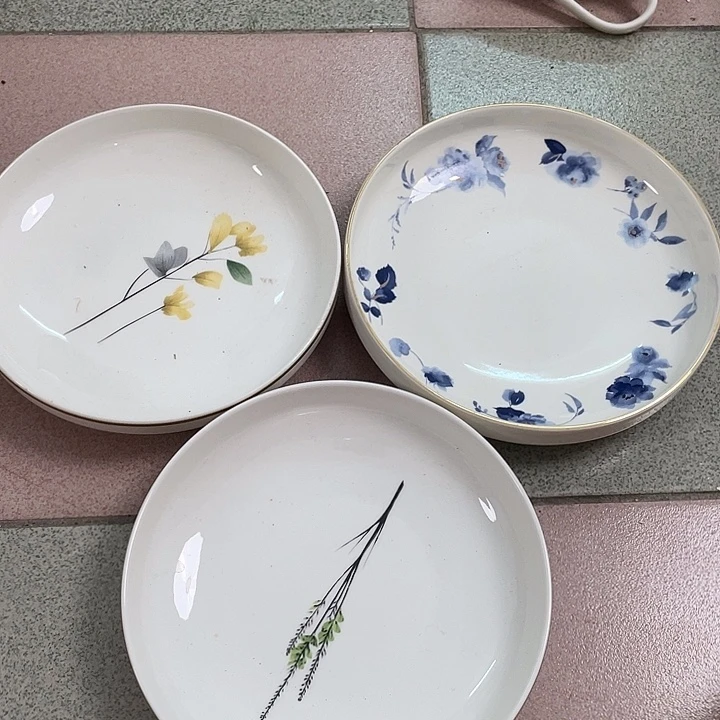新骨瓷3个七寸钵窝盘微瑕完美主义者慎拍