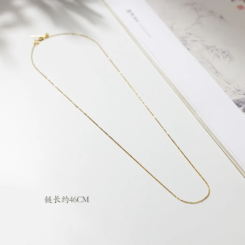 18k 金素链百搭万能链