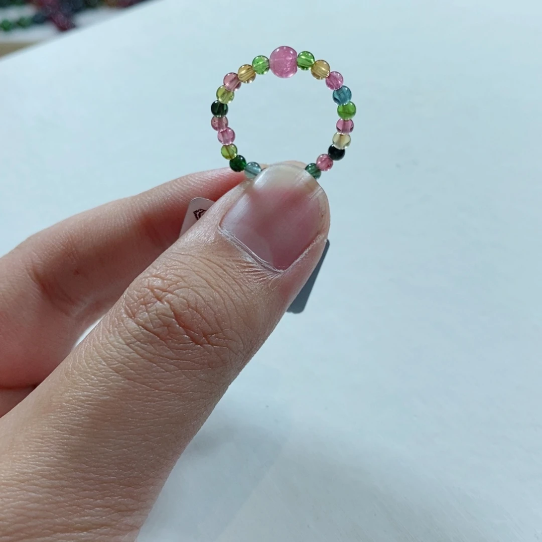 碧玺手链未镶嵌多样性发一条